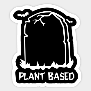 Plant Based Vegan Halloween Sticker